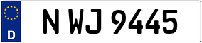 Trailer License Plate